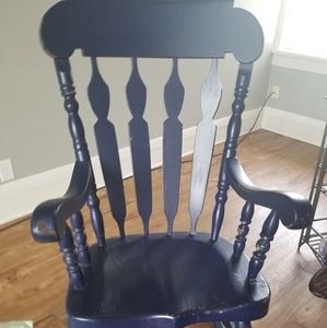 Giant Blue Rocking Chair